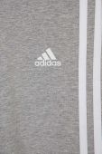 Дитячі легінси adidas G 3S колір сірий меланж
