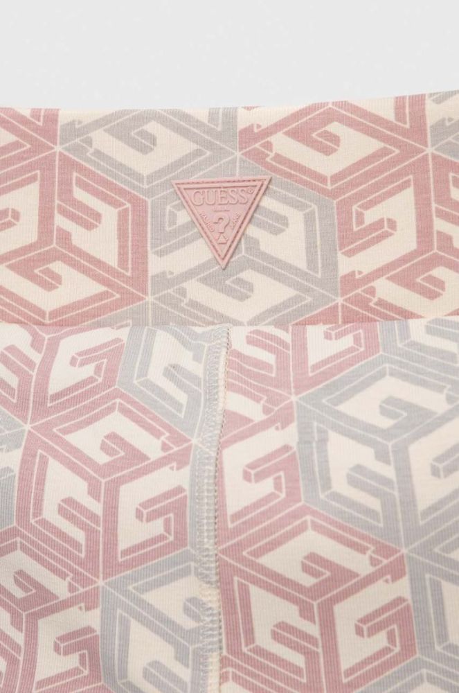 Дитячі легінси Guess колір бежевий візерунок (3052341) фото 4