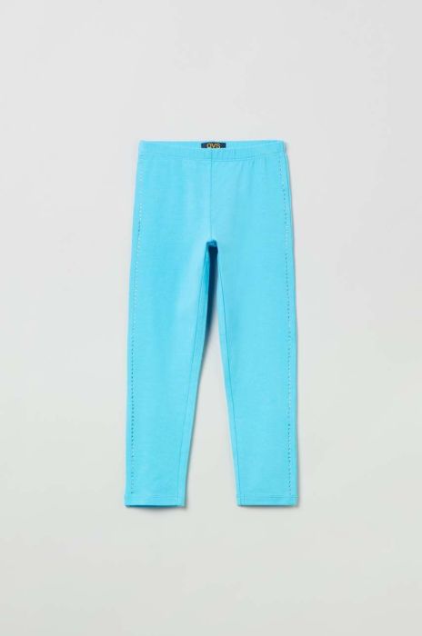 Дитячі легінси OVS однотонні колір блакитний (3045018)