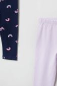 Дитячі легінси OVS колір фіолетовий візерунок