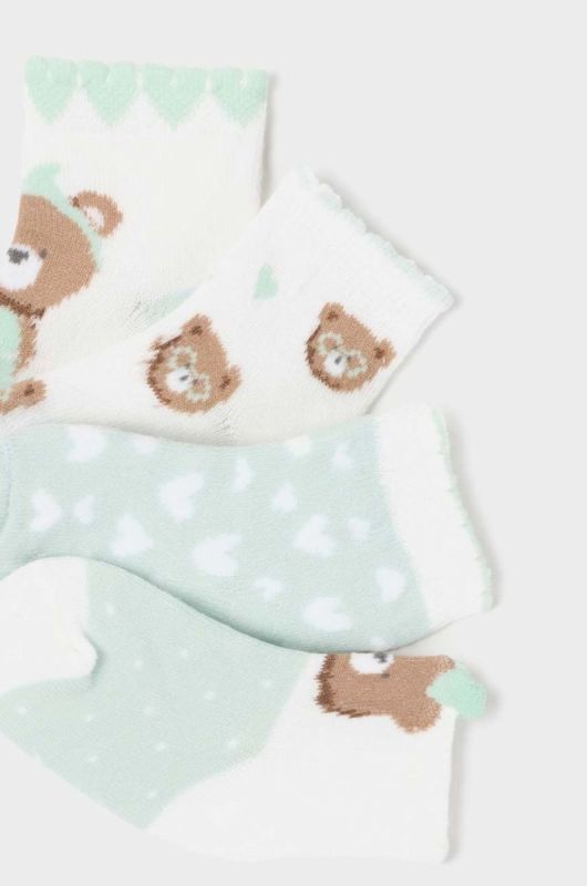 Шкарпетки для немовлят Mayoral Newborn 4-pack колір зелений (2961004) фото 2