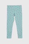 Дитячі легінси United Colors of Benetton колір бірюзовий візерунок