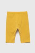 Легінси United Colors of Benetton колір жовтий однотонні (3233581)