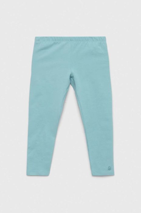 Дитячі легінси United Colors of Benetton однотонні колір блакитний (2984417)