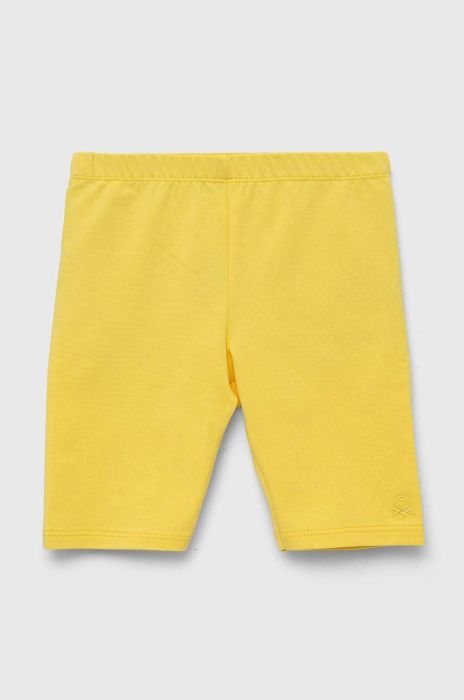 Дитячі легінси United Colors of Benetton колір жовтий однотонні (3282639)