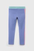 Дитячі легінси United Colors of Benetton колір фіолетовий візерунок (3147798)