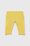 Дитячі легінси United Colors of Benetton колір жовтий візерунок