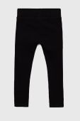 Дитячі легінси Sisley колір чорний однотонні