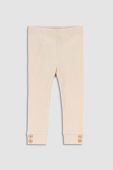 Легінси для немовлят Coccodrillo колір бежевий однотонні