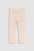 Легінси для немовлят Coccodrillo колір бежевий однотонні