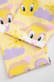 Легінси для немовлят Coccodrillo колір жовтий візерунок