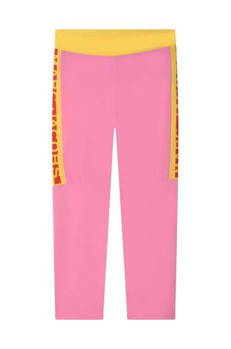 Дитячі легінси Marc Jacobs колір рожевий з принтом (3077813)