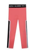Дитячі легінси Karl Lagerfeld колір рожевий з принтом (3070314)