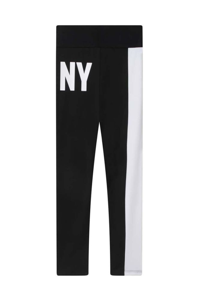 Дитячі легінси Dkny колір чорний з принтом (3082054) фото 3