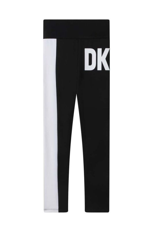 Дитячі легінси Dkny колір чорний з принтом (3082057) фото 2