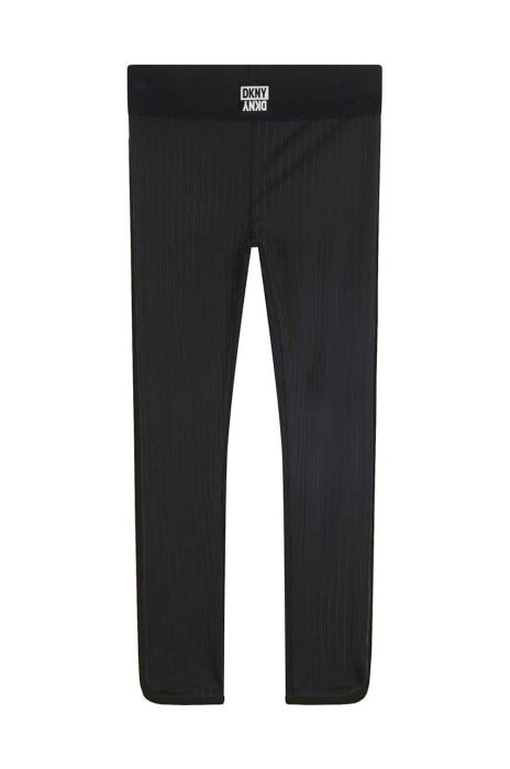 Дитячі легінси Dkny колір чорний однотонні (3082063)