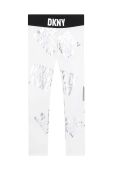 Дитячі легінси Dkny колір білий візерунок (3082066)