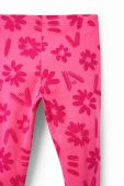 Дитячі легінси Desigual колір рожевий візерунок (3045045)