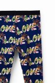 Дитячі легінси Desigual колір синій візерунок (3045057)