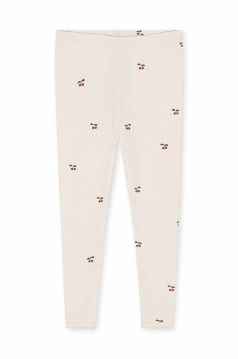 Дитячі бавовняні легінси Konges Sl?jd колір рожевий візерунок (3014011)
