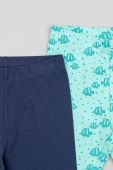 Дитячі легінси zippy 2-pack візерунок колір блакитний