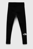 Дитячі легінси The North Face колір чорний з принтом