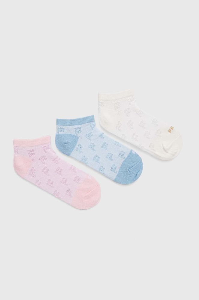 Дитячі шкарпетки Fila 3-pack колір блакитний (3207093)