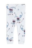 Дитячі бавовняні штанці Mini Rodini колір білий з принтом