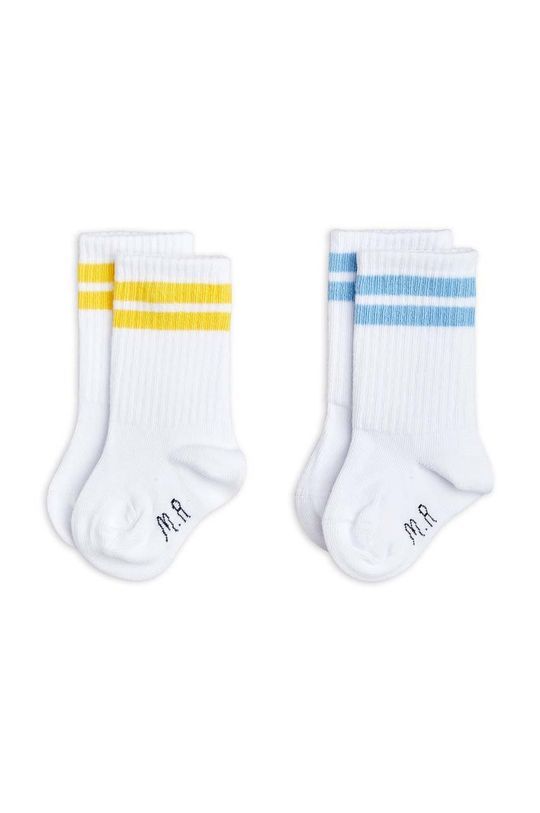 Дитячі шкарпетки Mini Rodini 2-pack колір білий (2909187)