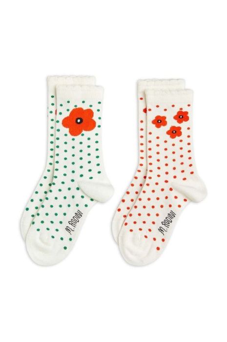 Дитячі шкарпетки Mini Rodini 2-pack колір білий (2909208)