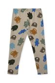Дитячі легінси Liewood колір бежевий візерунок (3279222)
