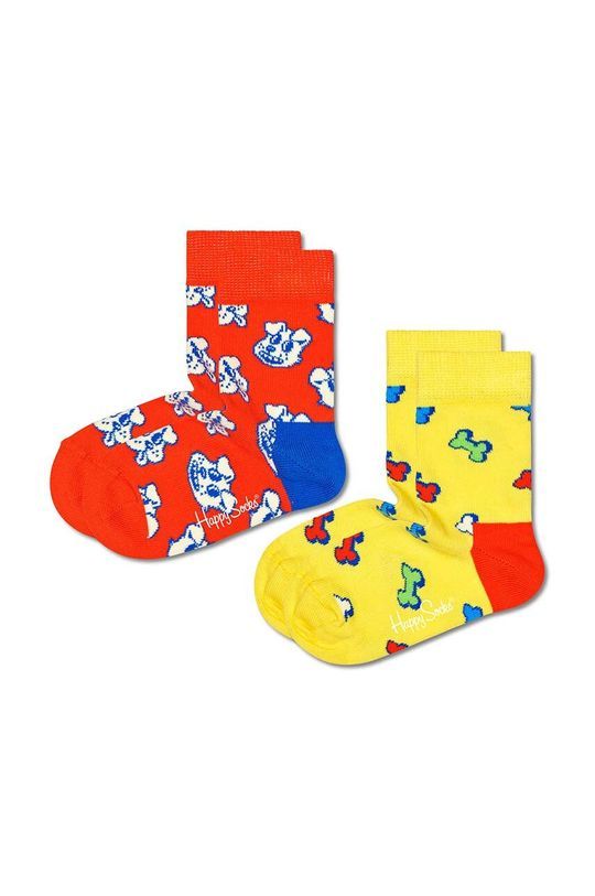 Дитячі шкарпетки Happy Socks Kids Dog & Bone 2-pack колір барвистий (3121158)