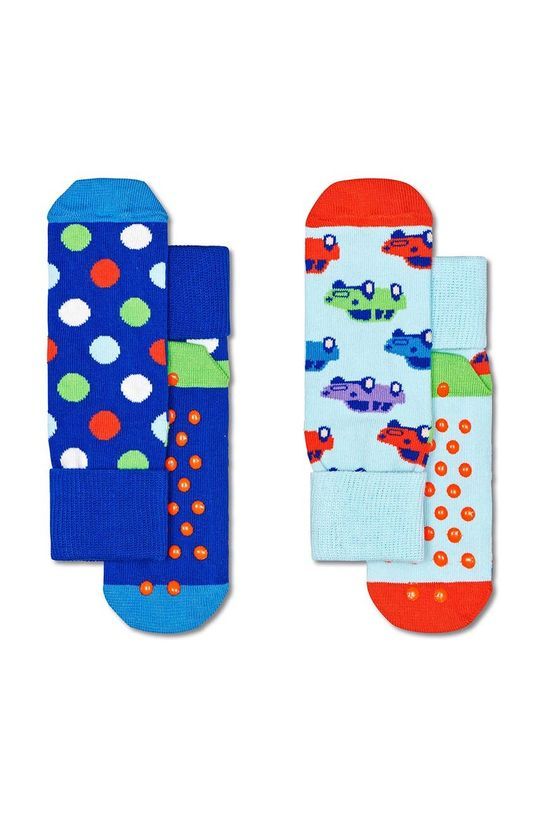 Дитячі шкарпетки Happy Socks 2-pack колір блакитний (3117026)