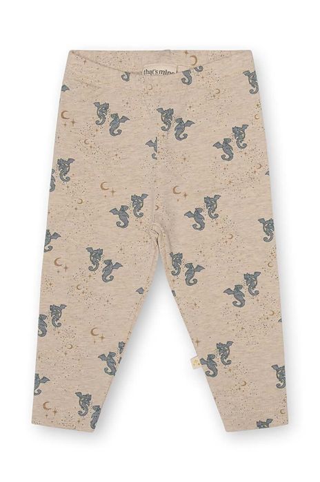 Легінси для немовлят That's mine колір бежевий візерунок (3536946)