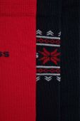 Шкарпетки BOSS 3-pack чоловічі колір синій