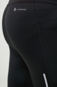 Легінси для бігу adidas Performance Saturday колір чорний однотонні
