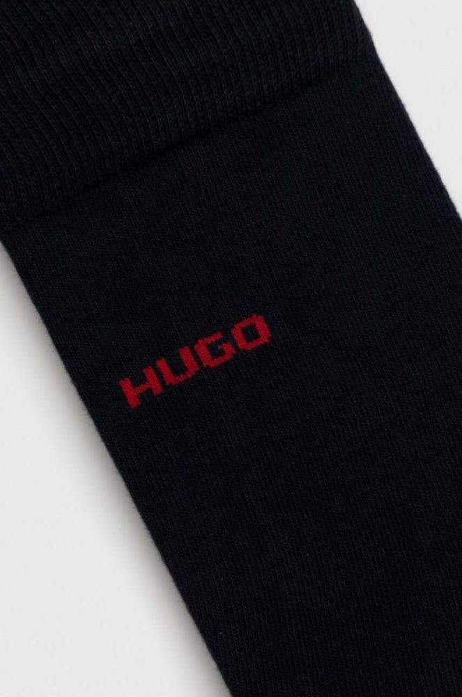 Шкарпетки HUGO 3-pack чоловічі колір синій фото 2