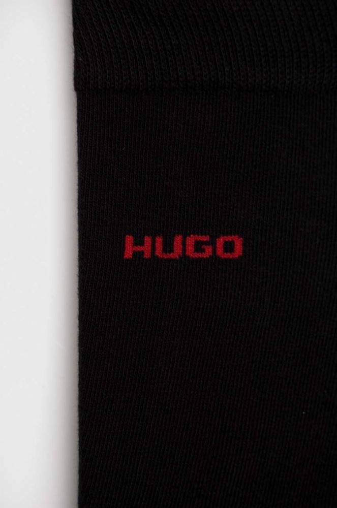Шкарпетки HUGO 3-pack чоловічі колір чорний (3077835) фото 2