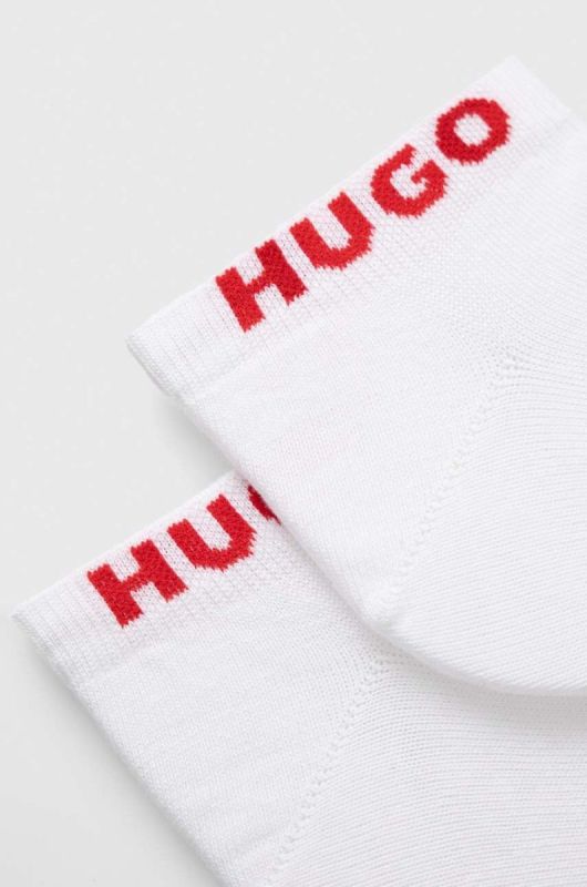 Шкарпетки HUGO 3-pack чоловічі колір білий (3128379) фото 2