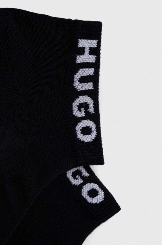 Шкарпетки HUGO 3-pack чоловічі колір чорний (3128376) фото 2