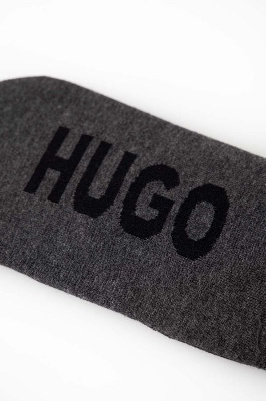 Шкарпетки HUGO 2-pack чоловічі колір сірий (3185192) фото 2