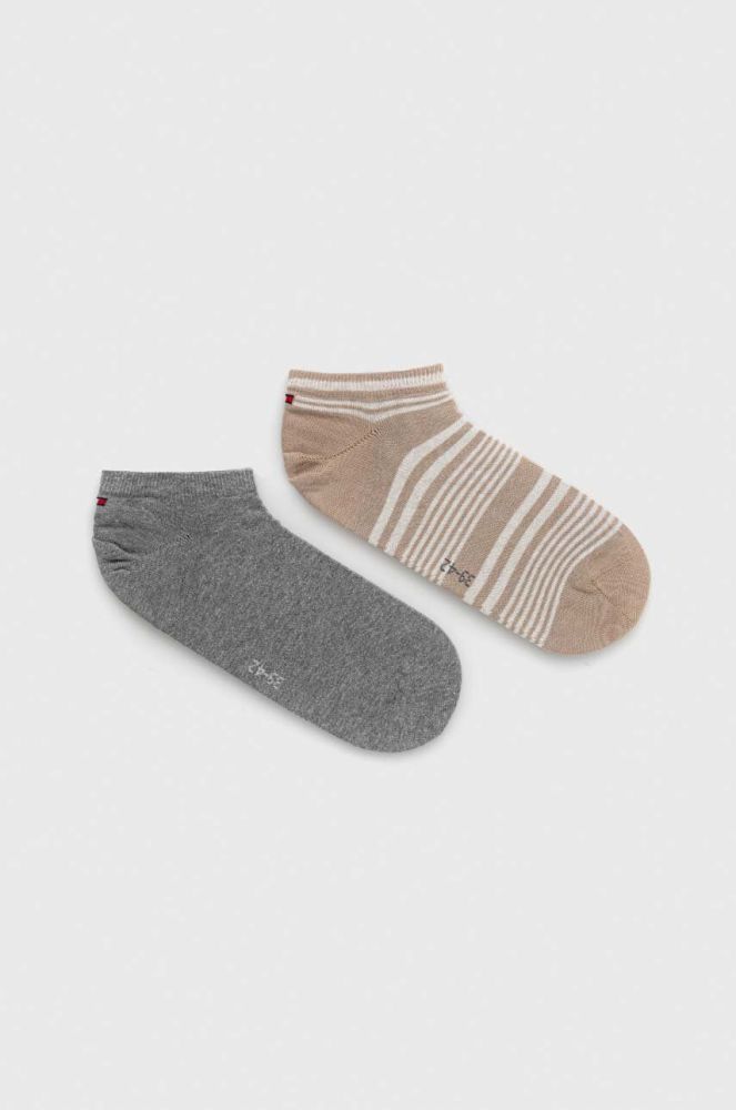 Шкарпетки Tommy Hilfiger 2-pack чоловічі колір бежевий (2996403)