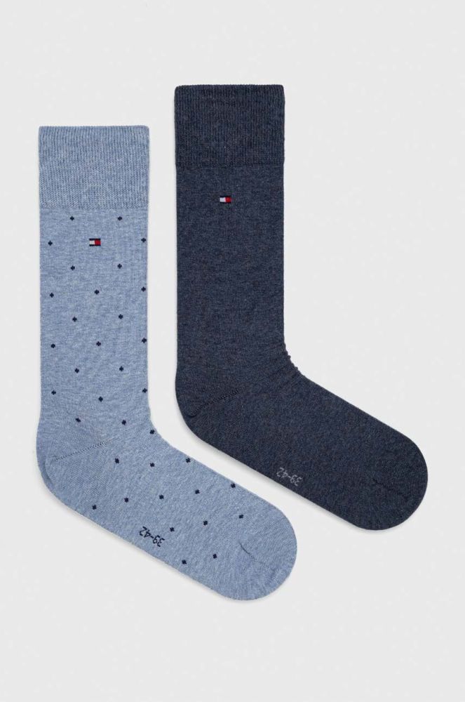 Шкарпетки Tommy Hilfiger 2-pack чоловічі колір блакитний (3000495)