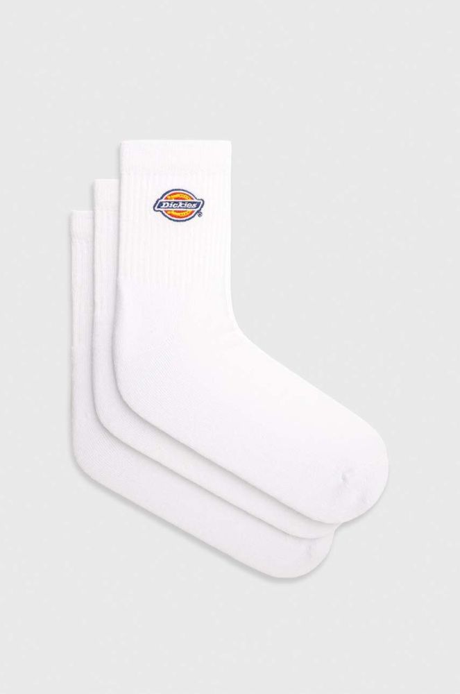 Шкарпетки Dickies 3-pack чоловічі колір білий DK0A4Y9OWHX1-WHITE