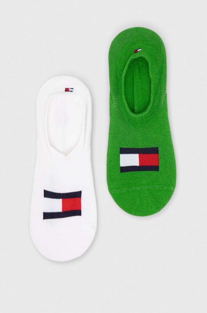 Шкарпетки Tommy Hilfiger 2-pack чоловічі колір зелений (3166922)