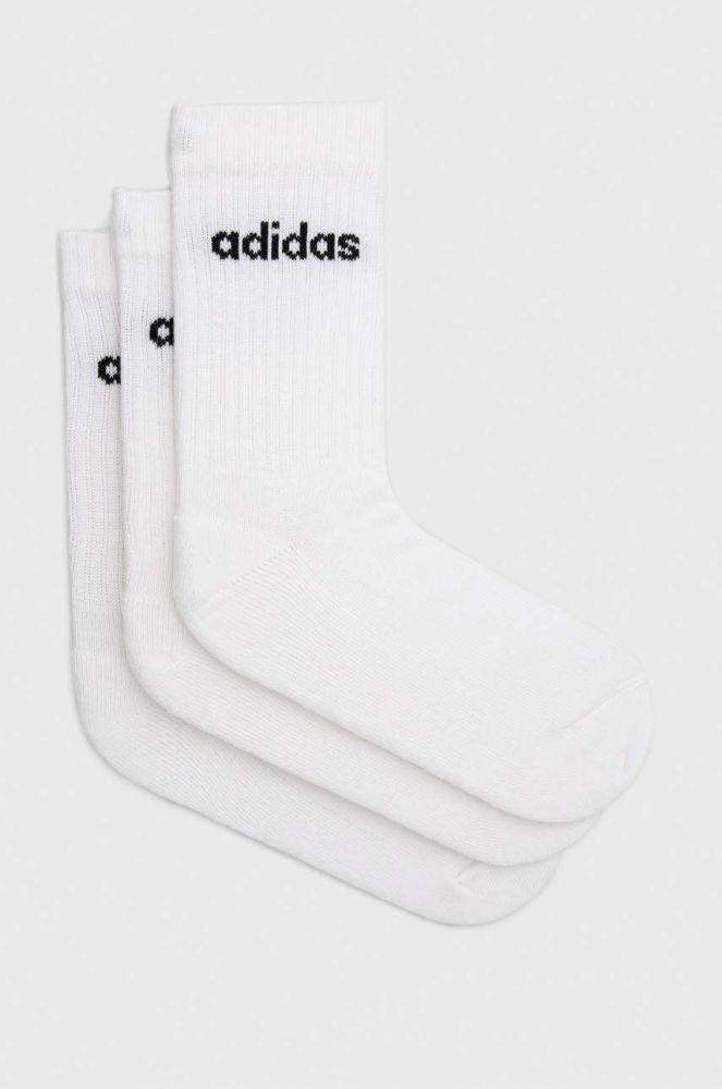 Шкарпетки adidas 3-pack колір білий (3207179)