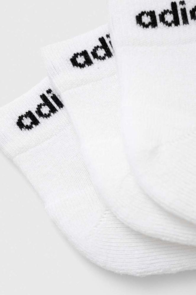 Шкарпетки adidas 3-pack колір білий (2996408) фото 2