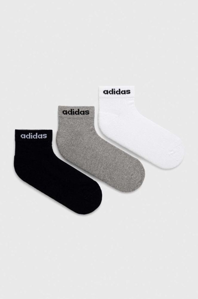 Шкарпетки adidas 3-pack колір чорний (2996410)