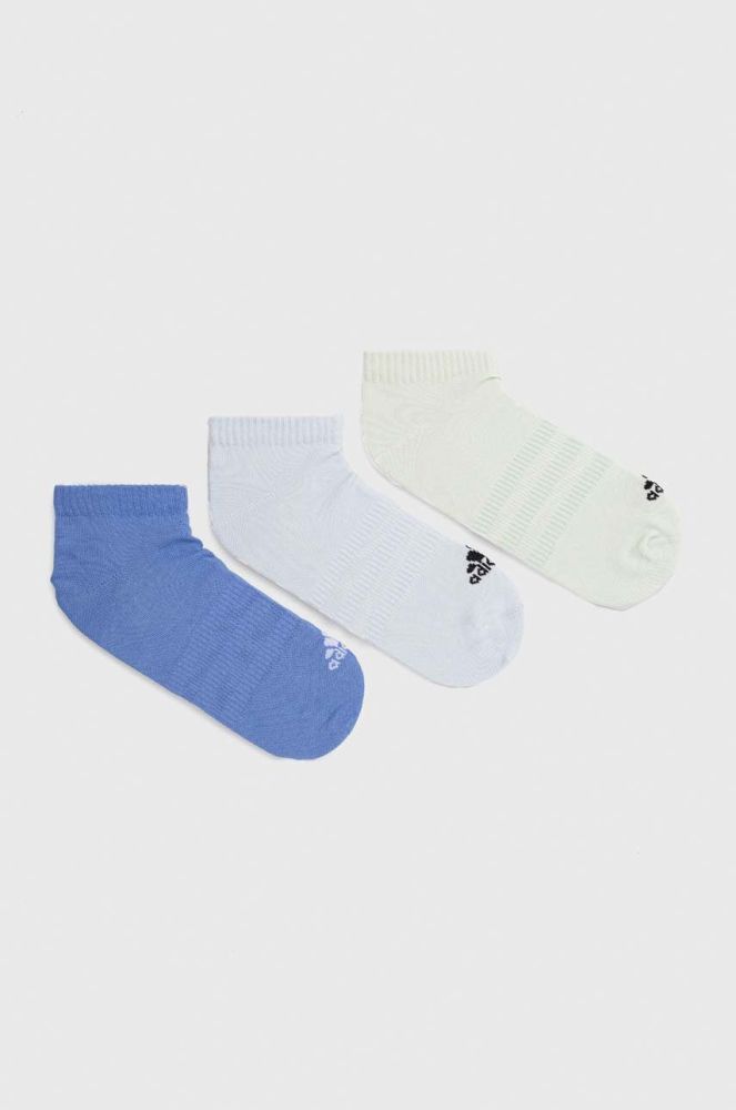 Шкарпетки adidas Performance 3-pack колір блакитний (2897952)