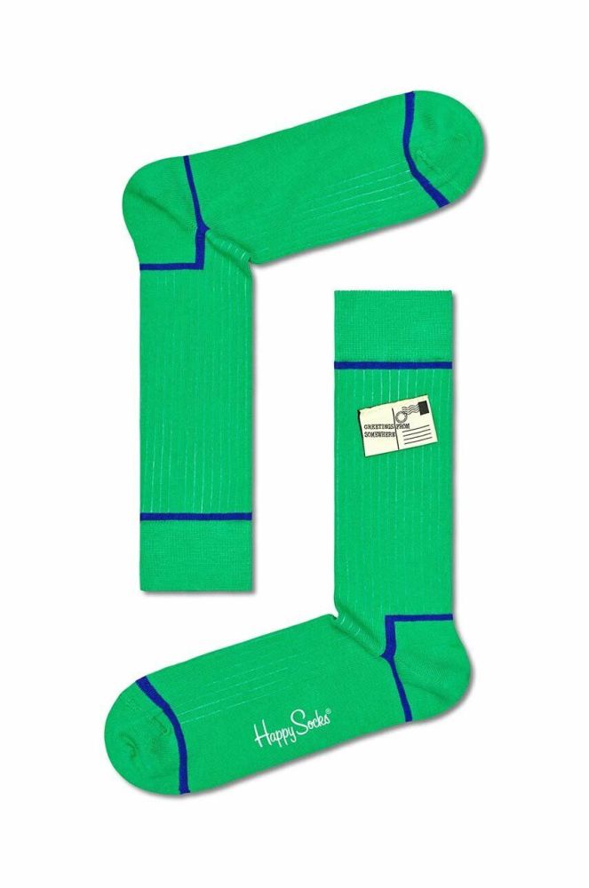 Шкарпетки Happy Socks колір зелений